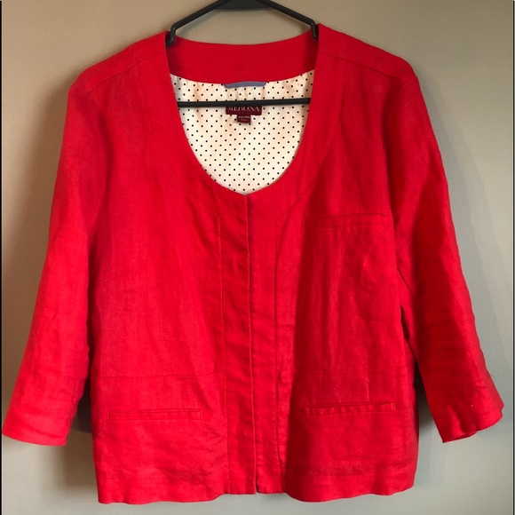 3/4 sleeve Crop Jacket. - Picture 1 of 4